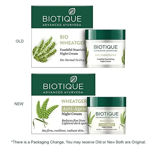 Biotique Advanced Ayurveda WheatGerm Anti-Ageing Night Cream - 50 gm