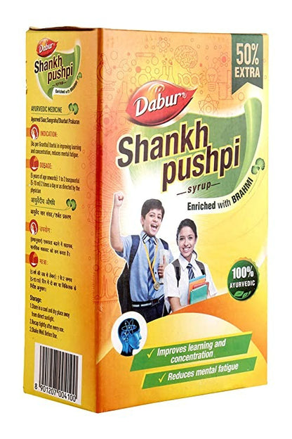 Dabur Shankpushpi Combo Syrup - 225 ml + 450 ml