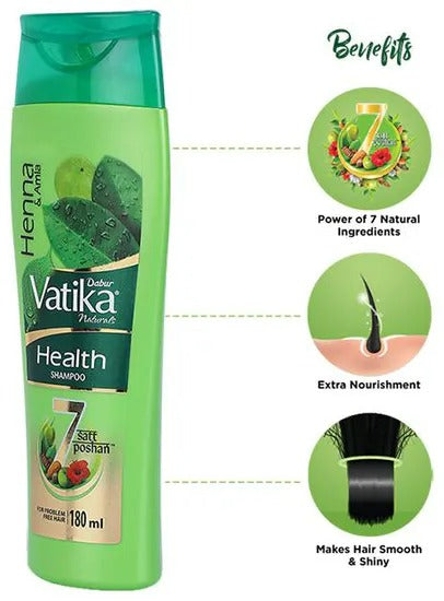 Dabur Vatika Henna & Olive Shampoo - 180 ml