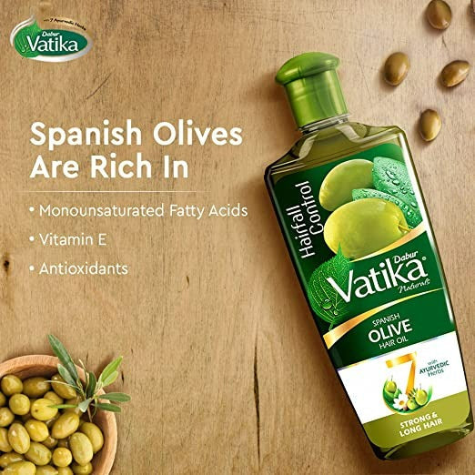 Dabur Vatika Natural Spanish Olive Hair Oil - 300 ml
