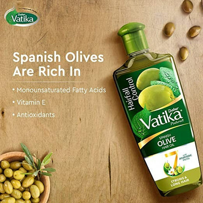 Dabur Vatika Natural Spanish Olive Hair Oil - 300 ml