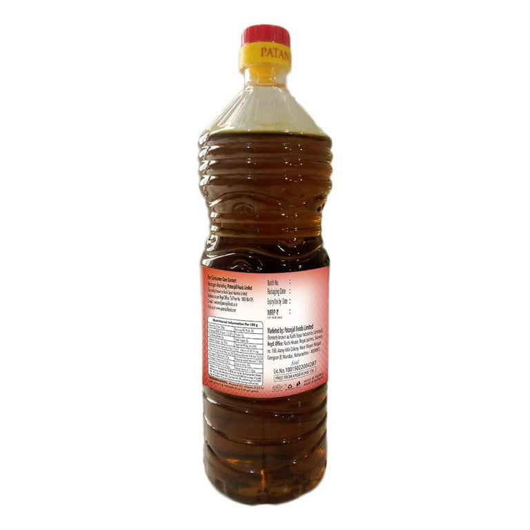 Patanjali Kachi Ghani Mustard Oil - 1 L