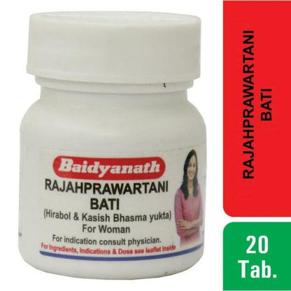 Baidyanath Jhansi Rajahprawartani Bati - 40 tab