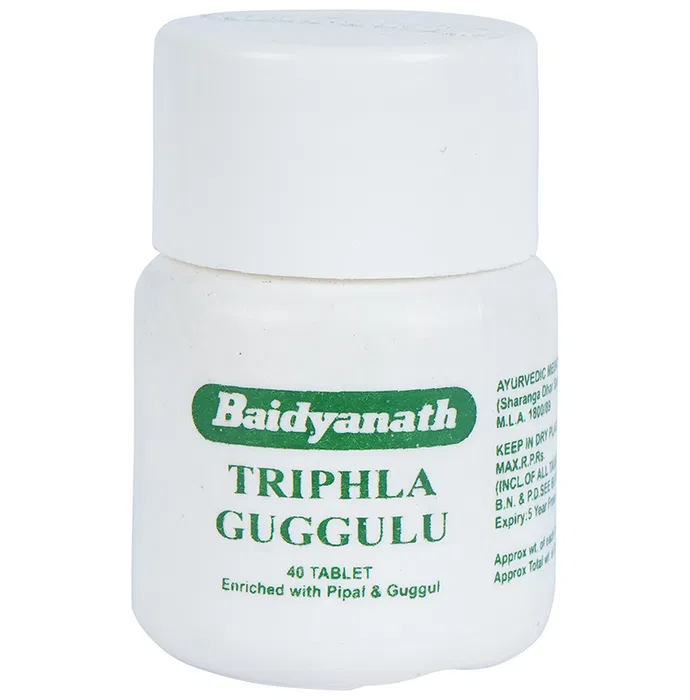 Baidyanath Jhansi Triphala Guggulu Tablets - 40 tabs