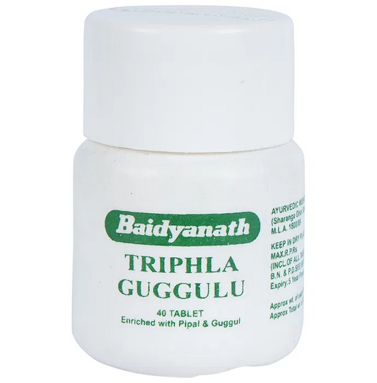 Baidyanath Jhansi Triphala Guggulu Tablets - 40 tabs