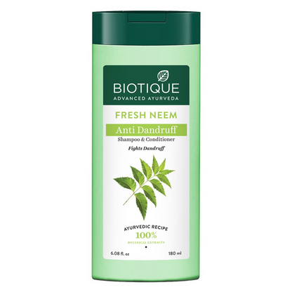 Biotique Bio/Fresh Neem Anti Dandruff Shampoo & Conditioner - 120 ml