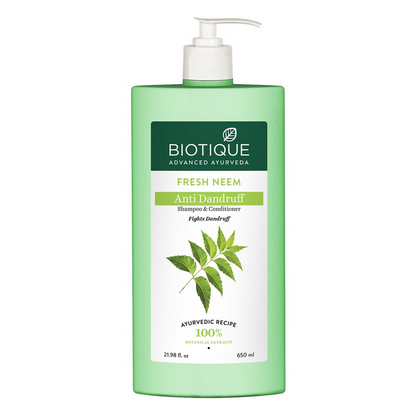 Biotique Bio/Fresh Neem Anti Dandruff Shampoo & Conditioner - 120 ml