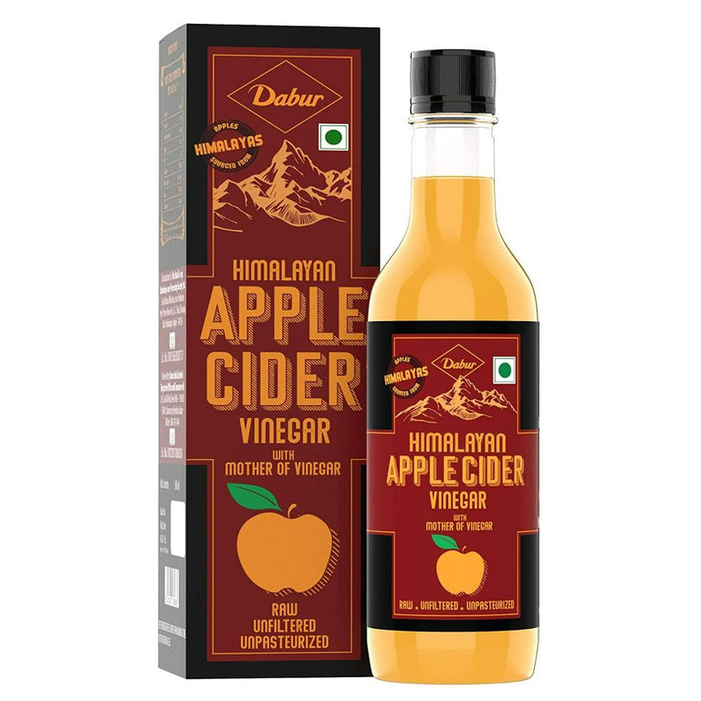 Dabur Himalayan Organic Apple Cider Vinegar with Mother Of Vinegar - 500 ml