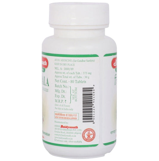Baidyanath Nagpur Triphala Guggulu - 80 tabs