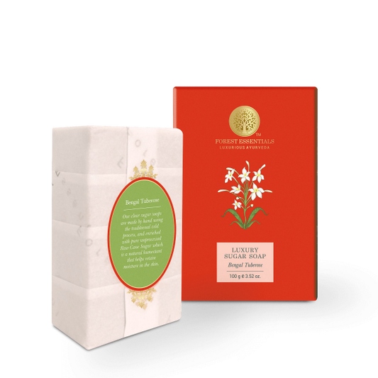 Forest Essentials Luxury Sugar Soap Bengal Tuberose - 100 gm