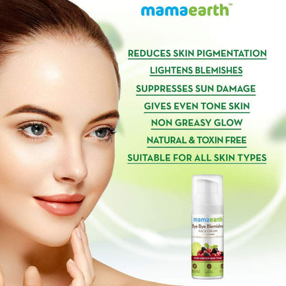 Mamaearth Bye Bye Blemishes Face Cream For Uneven Skin Tone - 30 ml - Pack of 1