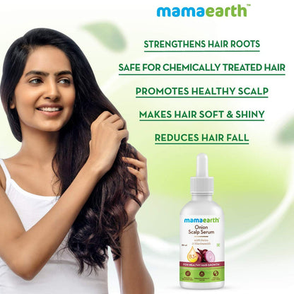 Mamaearth Onion Scalp Serum For Healthy Hair Growth - 50 ml - Pack of 1