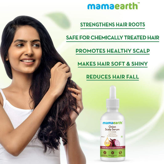 Mamaearth Onion Scalp Serum For Healthy Hair Growth - 50 ml - Pack of 1