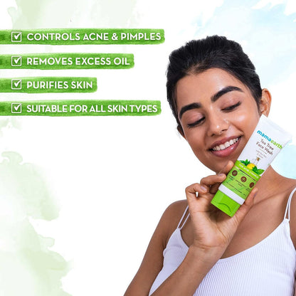 Mamaearth Tea Tree Face Wash for Acne & Pimples - 100 ml - Pack of 1