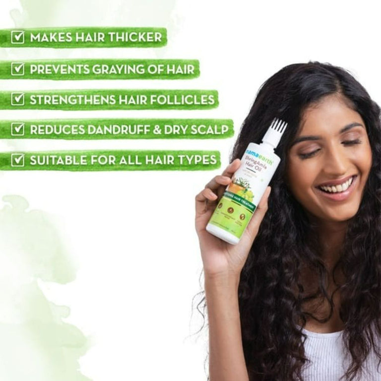 Mamaearth Bhringamla Hair Oil For Intense Hair Treatment - 250 ml