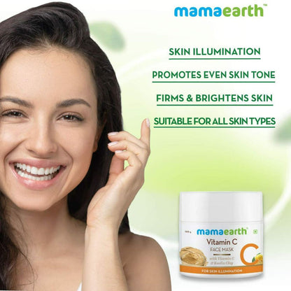 Mamaearth Vitamin C Face Mask For Skin Illumination - 100 gm