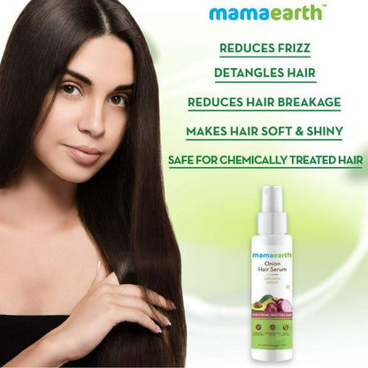 Mamaearth Onion Hair Serum For Strong , Frizz Free Hair - 100 ml