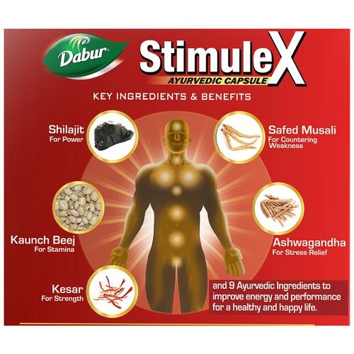 Dabur Stimulex - 12 Capsules - 12 caps