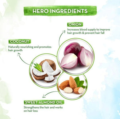 Mamaearth Onion Shampoo & Onion Conditioner For Hair Fall Control - (250 ml + 250 ml) Combo