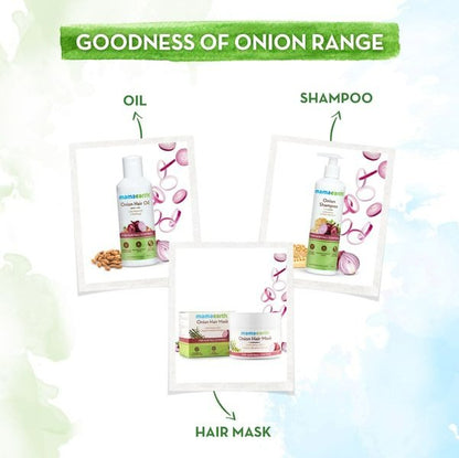 Mamaearth Onion Shampoo & Onion Conditioner For Hair Fall Control - (250 ml + 250 ml) Combo