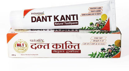Patanjali Dant Kanti Natural Toothpaste - Pack of 1 - 100 gm