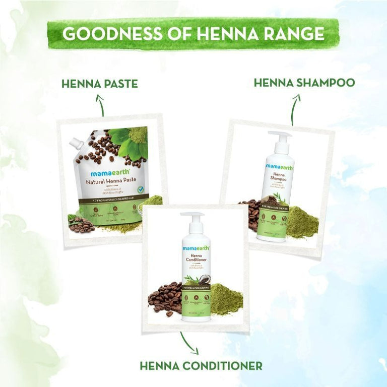 Mamaearth Natural Henna Paste For Rich Naturally Colored Hair - 200 gm
