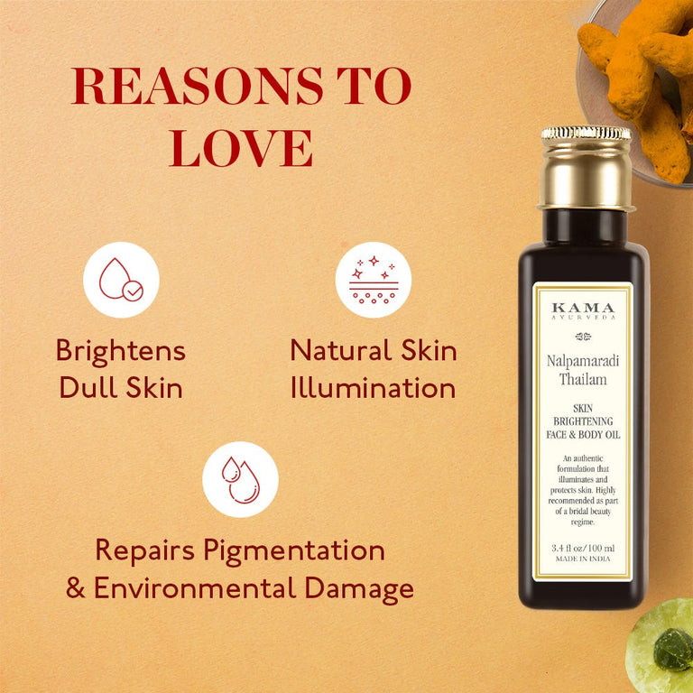 Kama Ayurveda Nalpamaradi Thailam Skin Brightening Treatment - 100 ml