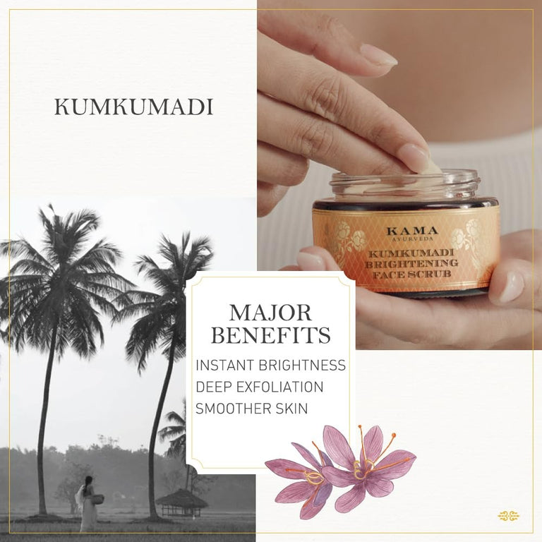 Kumkumadi Youth-Clarifying Mask-Scrub, 2 in 1 Mask Scrub - 50 gm