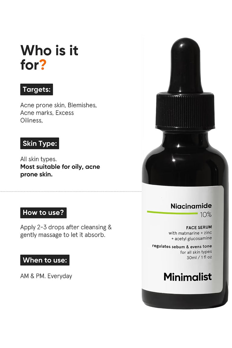 Minimalist 10% Niacinamide Face Serum - 30 ml