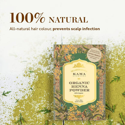 Kama Ayurveda Organic Henna Powder 100gm - 100 gm