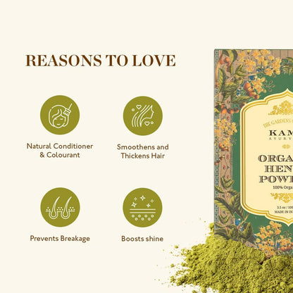 Kama Ayurveda Organic Henna Powder 100gm - 100 gm