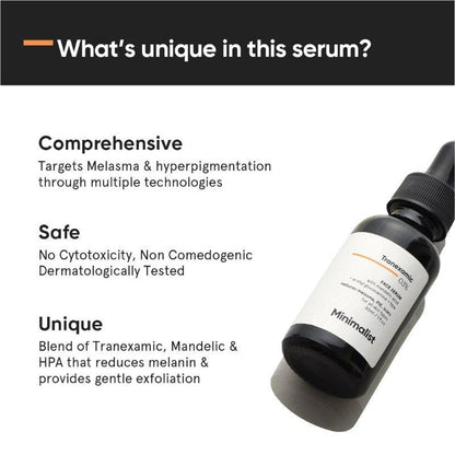Minimalist Tranexamic 3% + HPA - 30 ml