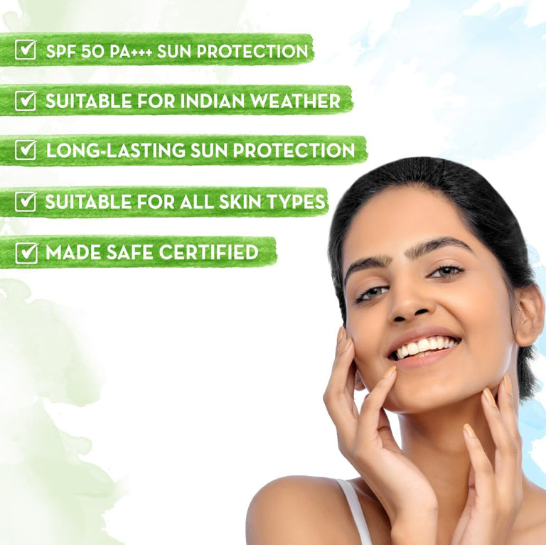 Mamaearth Ultra Light Indian Sunscreen For Sun Protection - 50ml
