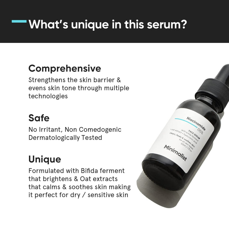 Minimalist Niacinamide 5% + Hyaluronic Acid 1% - 30 ml