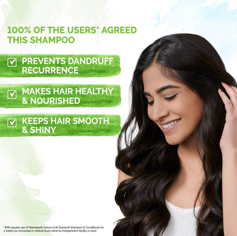 Mamaearth Lemon Anti-Dandruff Shampoo For Itchy & Flaky Scalp - 250 ml