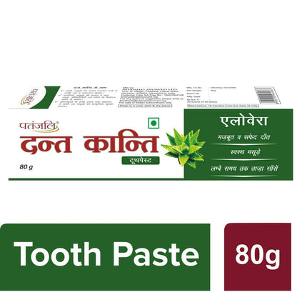 Patanjali Dant Kanti Aloevera Gel Tooth Paste (80 GM) - Pack of 1