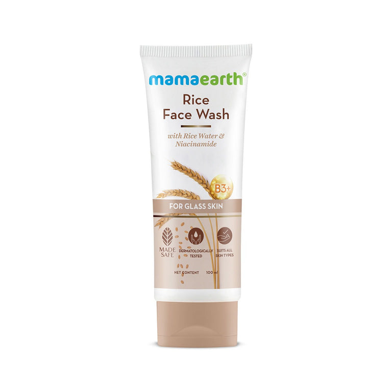 Mamaearth Rice Face Wash With Rice Water & Niacinamide - 100 ml
