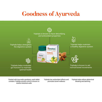 Himalaya Wellness Pure Herbs Triphala Bowel Wellness - 60 tabs - Pack of 1