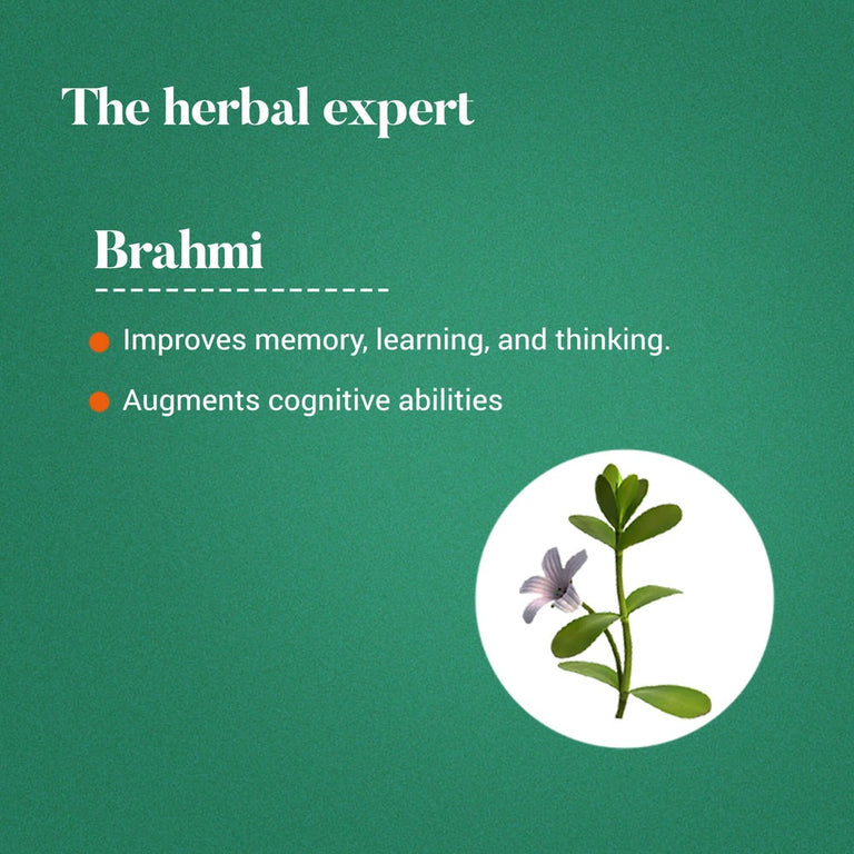 Himalaya Wellness Pure Herbs Brahmi Mind Wellness - Pack of 1 - 60 tabs