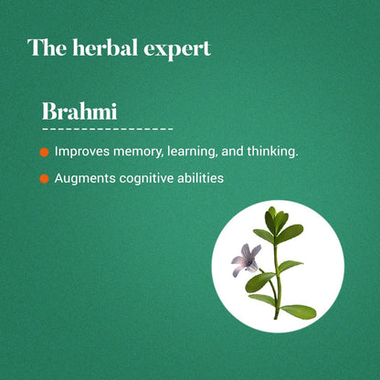 Himalaya Wellness Pure Herbs Brahmi Mind Wellness - Pack of 1 - 60 tabs