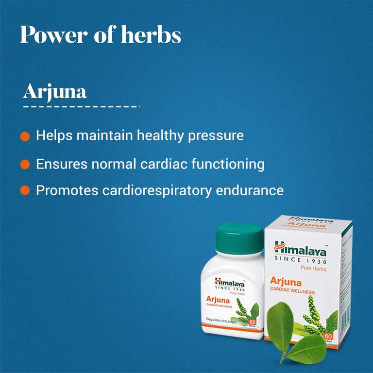 Himalaya Herbals Arjuna Tablets - Pack of 1 - 60 tabs