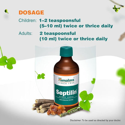 Himalaya Herbals - Septilin Syrup - 200 ml - Pack of 1