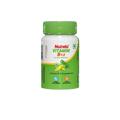 Patanjali Nutrela Vitamin B12 Bio-Fermented Capsules - 30 caps
