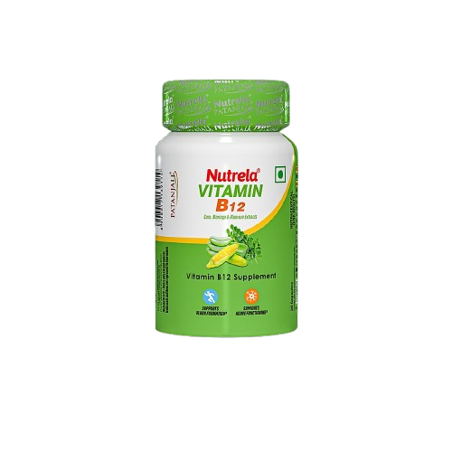 Patanjali Nutrela Vitamin B12 Bio-Fermented Capsules - 30 caps