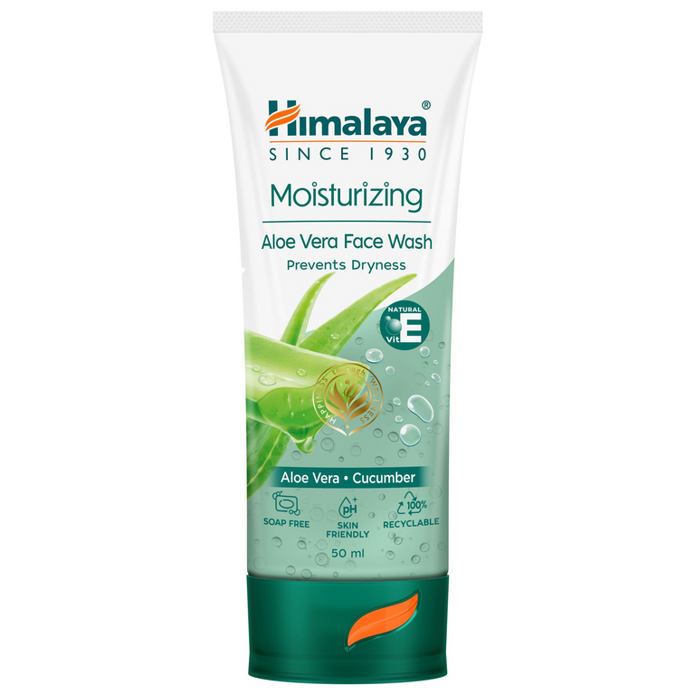 Himalaya Herbals Moisturizing Aloe Vera Face Wash - 50 ml
