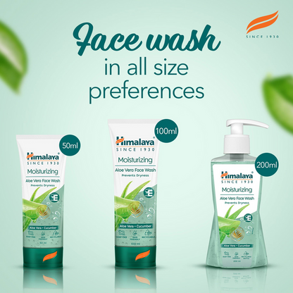 Himalaya Herbals Moisturizing Aloe Vera Face Wash - 50 ml