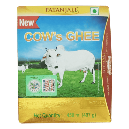 Patanjali Cow's Ghee | Desi Ghee, Aiding Digestion, and Boosting Energy - 200 ml - Pack of 1