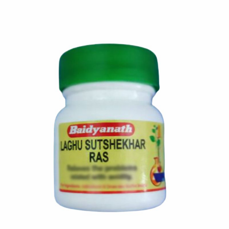 Baidyanath Laghu Sutshekhar Tablets - 40 tabs (North Packing)