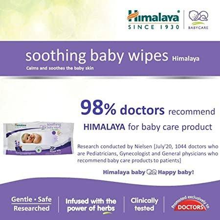 Himalaya Herbals - Soothing Baby Wipes - 72 Wipes