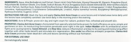 Himalaya Herbals Clarina Anti-Acne Cream - 30 gm